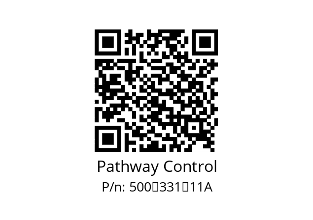   Pathway Control 500‐331‐11A