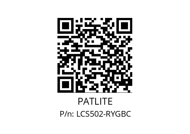   PATLITE LCS502-RYGBC