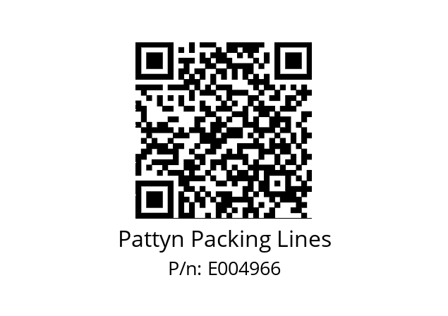   Pattyn Packing Lines E004966