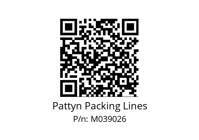   Pattyn Packing Lines M039026