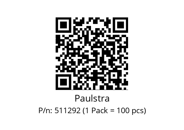   Paulstra 511292 (1 Pack = 100 pcs)