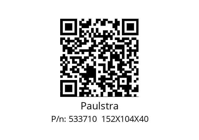   Paulstra 533710  152X104X40