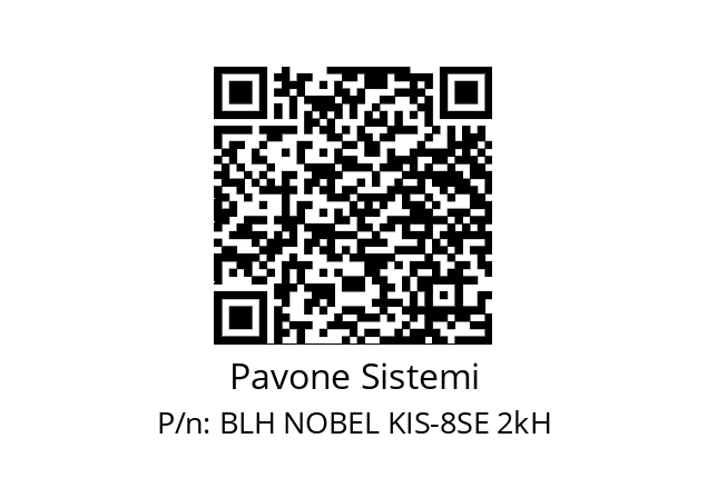   Pavone Sistemi BLH NOBEL KIS-8SE 2kH