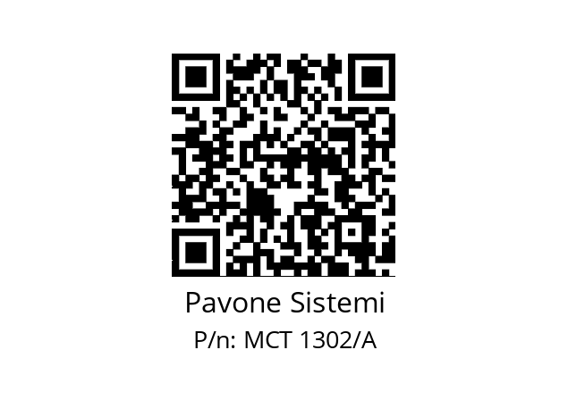   Pavone Sistemi MCT 1302/A