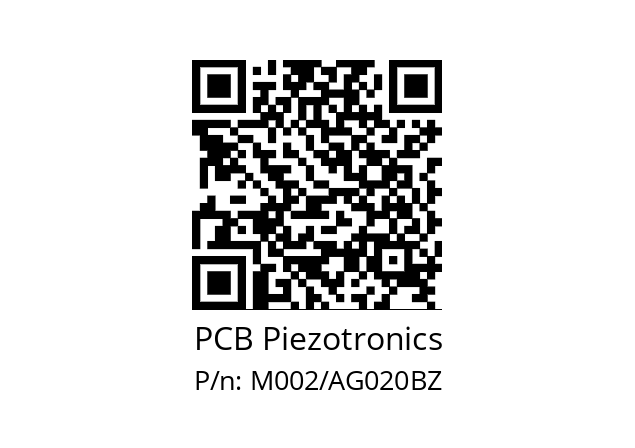   PCB Piezotronics M002/AG020BZ