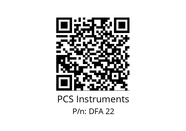   PCS Instruments DFA 22