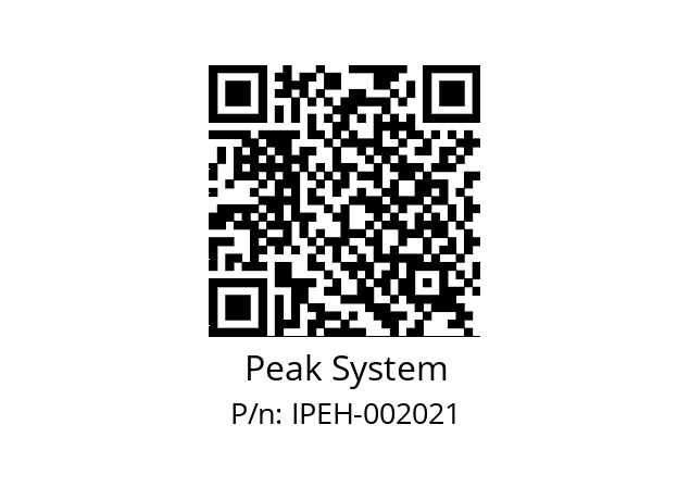   Peak System IPEH-002021