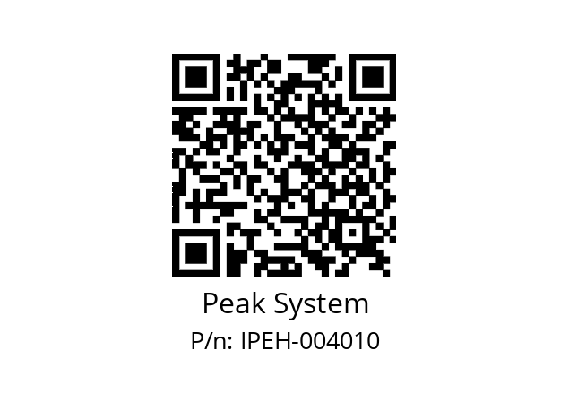   Peak System IPEH-004010