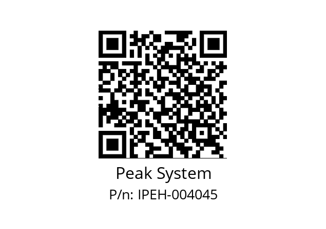   Peak System IPEH-004045