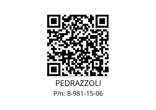   PEDRAZZOLI 8-981-15-06