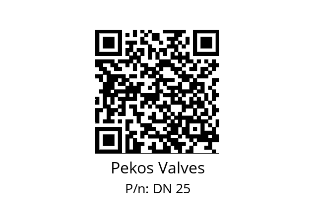   Pekos Valves DN 25