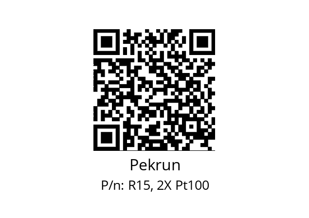   Pekrun R15, 2X Pt100