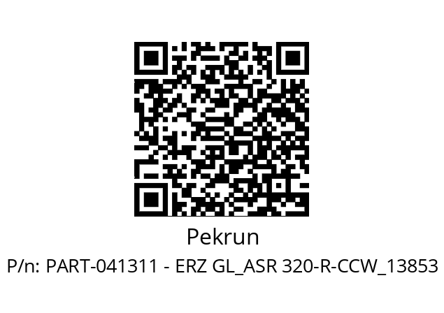   Pekrun PART-041311 - ERZ GL_ASR 320-R-CCW_13853