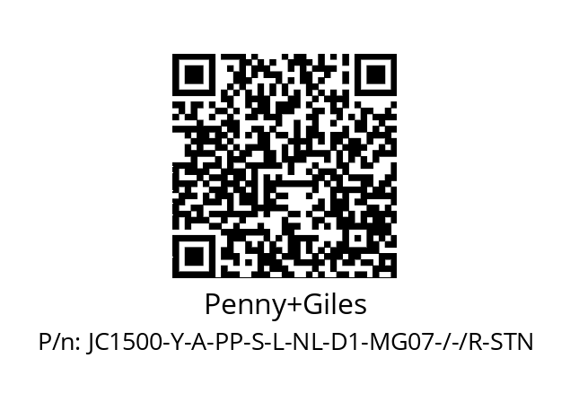   Penny+Giles JC1500-Y-A-PP-S-L-NL-D1-MG07-/-/R-STN