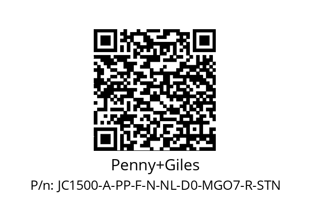   Penny+Giles JC1500-A-PP-F-N-NL-D0-MGO7-R-STN