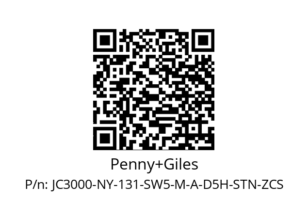   Penny+Giles JC3000-NY-131-SW5-M-A-D5H-STN-ZCS