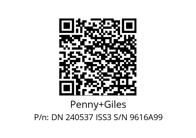   Penny+Giles DN 240537 ISS3 S/N 9616A99