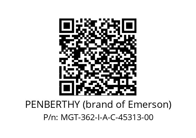   PENBERTHY (brand of Emerson) MGT-362-I-A-C-45313-00