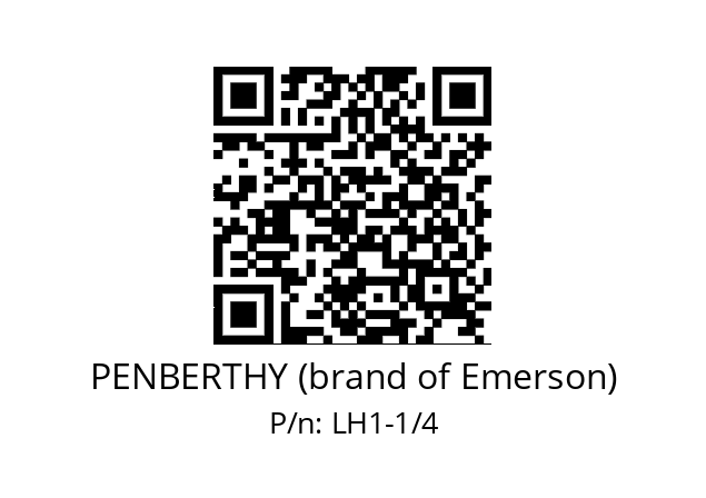   PENBERTHY (brand of Emerson) LH1-1/4