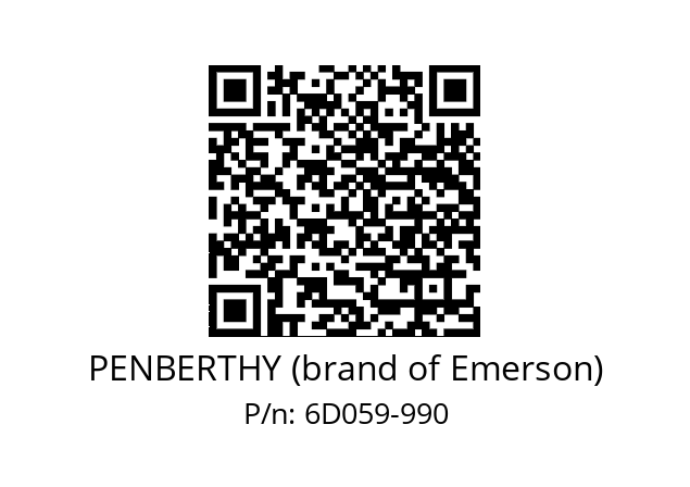   PENBERTHY (brand of Emerson) 6D059-990