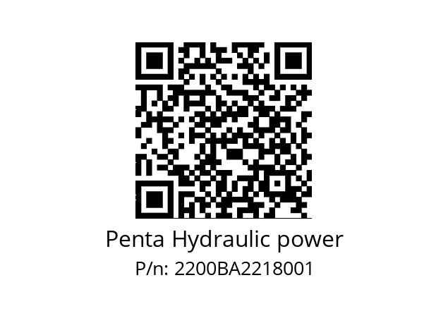   Penta Hydraulic power 2200BA2218001