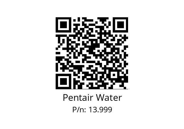   Pentair Water 13.999