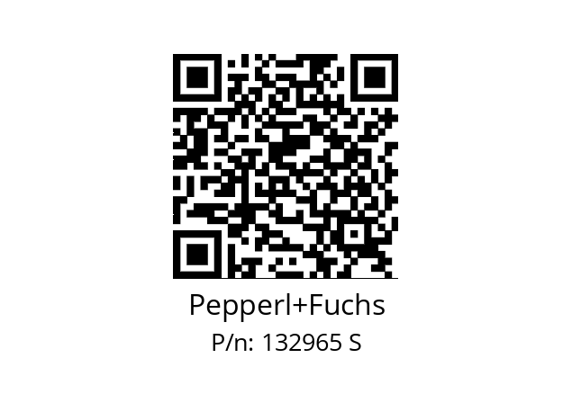   Pepperl+Fuchs 132965 S