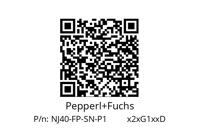   Pepperl+Fuchs NJ40-FP-SN-P1         x2xG1xxD