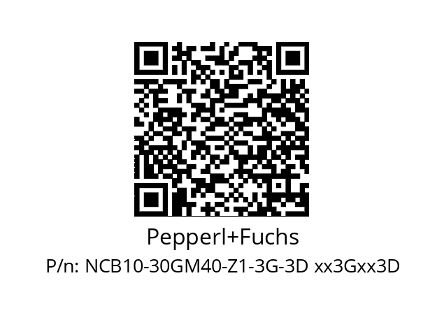   Pepperl+Fuchs NCB10-30GM40-Z1-3G-3D xx3Gxx3D