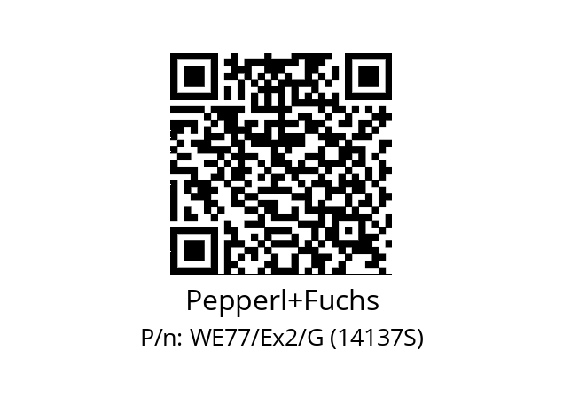   Pepperl+Fuchs WE77/Ex2/G (14137S)