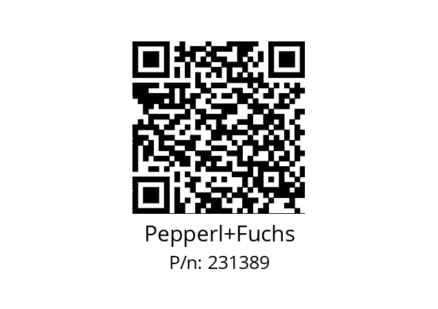   Pepperl+Fuchs 231389