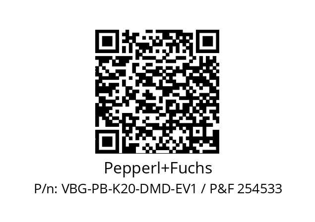   Pepperl+Fuchs VBG-PB-K20-DMD-EV1 / P&F 254533