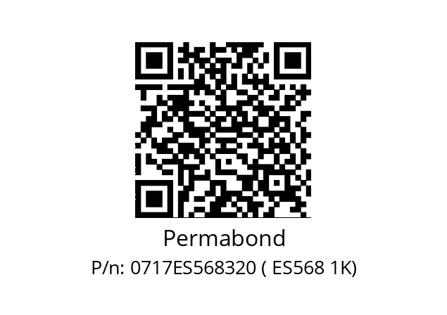   Permabond 0717ES568320 ( ES568 1K)