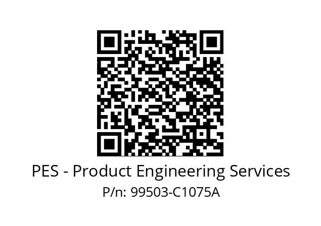   PES - Product Engineering Services 99503-C1075A