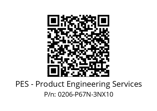   PES - Product Engineering Services 0206-P67N-3NX10