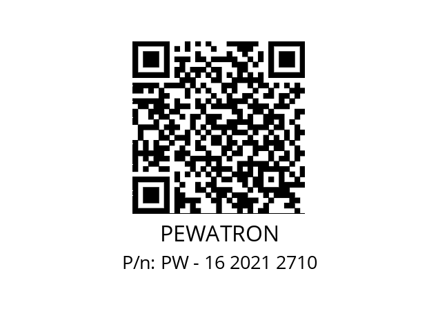   PEWATRON PW - 16 2021 2710