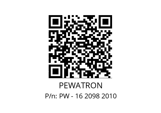   PEWATRON PW - 16 2098 2010