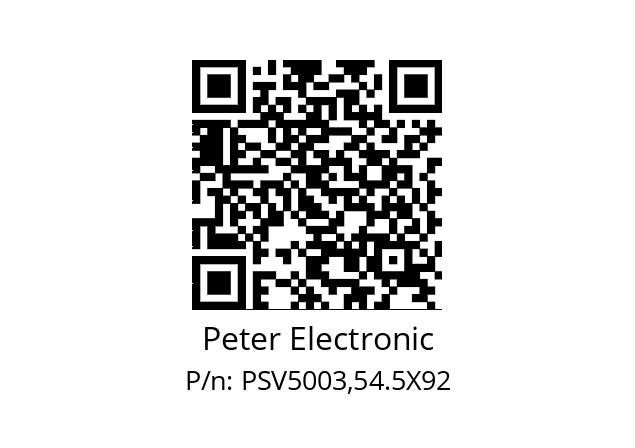   Peter Electronic PSV5003,54.5X92