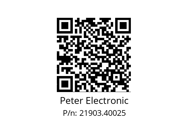   Peter Electronic 21903.40025