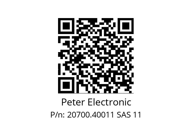   Peter Electronic 20700.40011 SAS 11