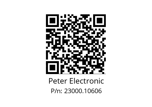   Peter Electronic 23000.10606