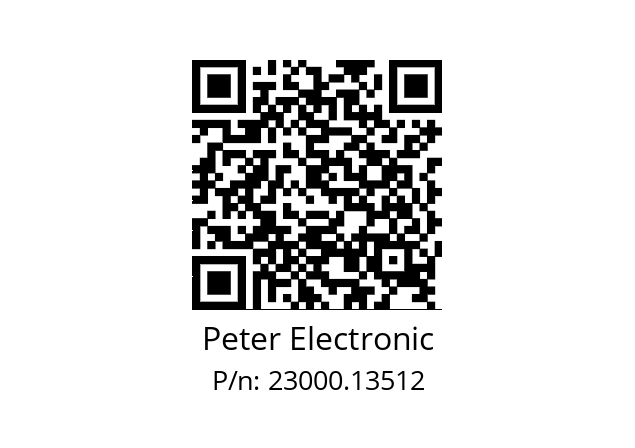   Peter Electronic 23000.13512