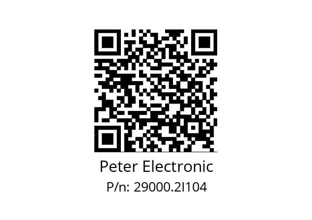   Peter Electronic 29000.2I104