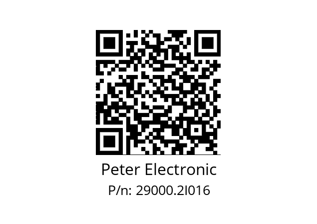   Peter Electronic 29000.2I016