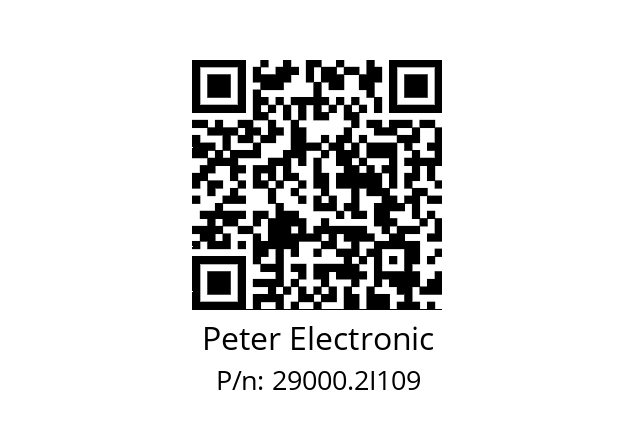   Peter Electronic 29000.2I109