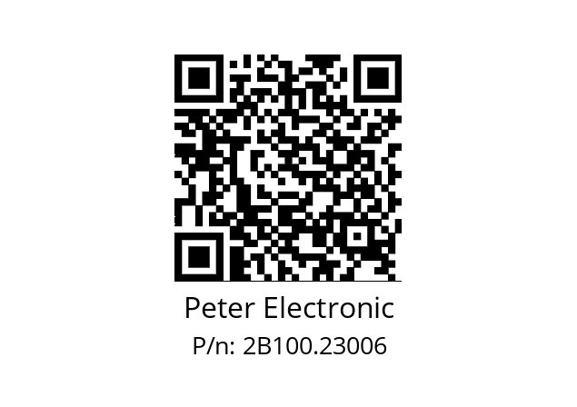   Peter Electronic 2B100.23006