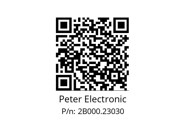   Peter Electronic 2B000.23030