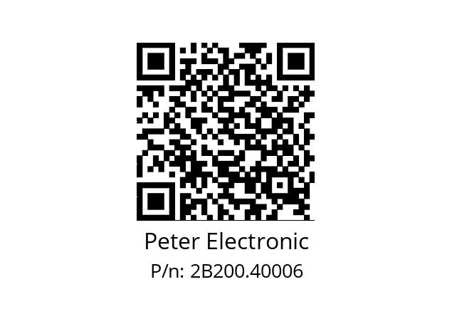   Peter Electronic 2B200.40006