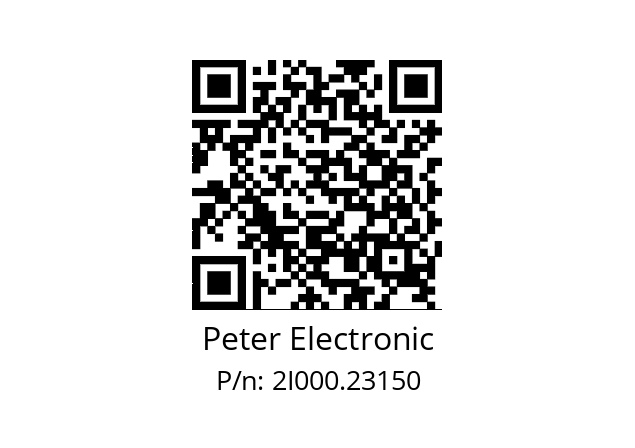   Peter Electronic 2I000.23150