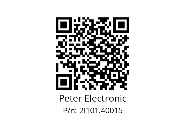   Peter Electronic 2I101.40015